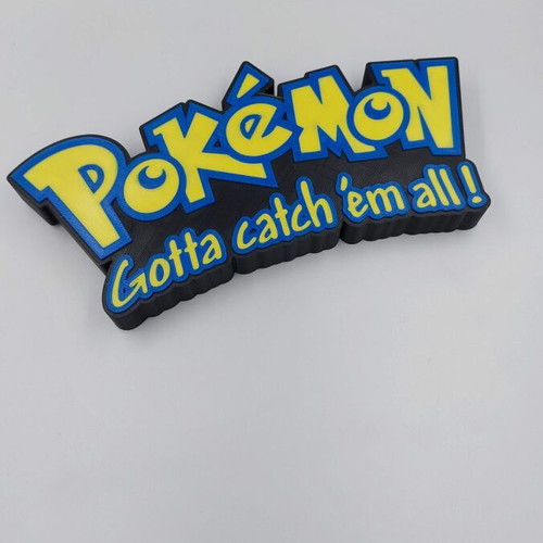 Pokemon Gotta Catch 'em All 3D Printed Decor New