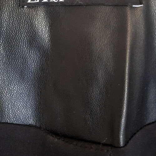 Zara Faux Leather Wrap Mini Dress like new, black, size M