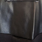 Zara Faux Leather Wrap Mini Dress like new, black, size M