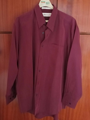 Hazard men's shirt XL microfiber Bordeaux-Mauve like new