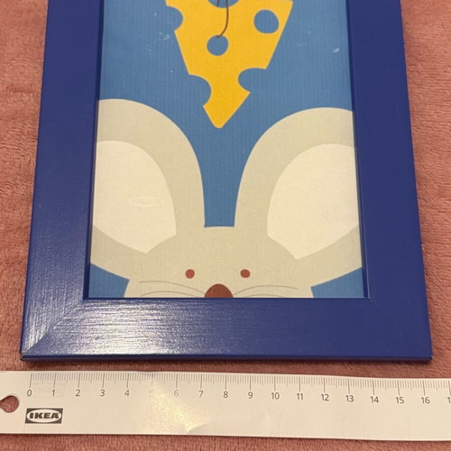 Small IKEA frames like new, set of 4, red and blue