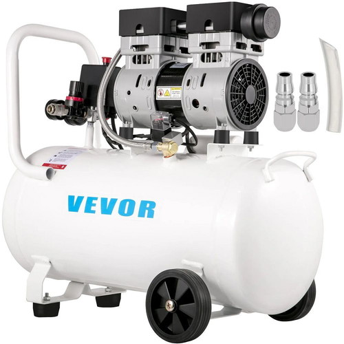 Vevor 50L Air Compressor 1HP Oil-Free Silent 8 Bar 750W New