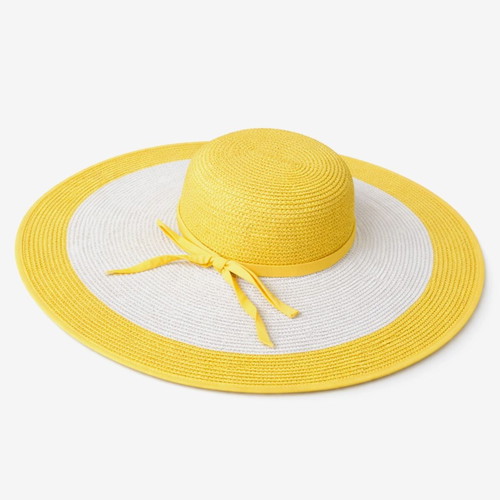 Escada hat new, white and yellow, authentic elegant