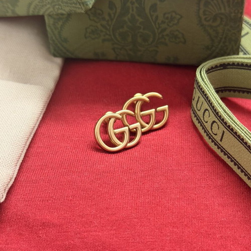 Gucci Vintage Double G Earrings Gold Tone new, made in Italy