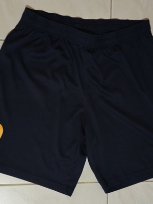 Macron football shorts used, size L, dark blue, number 8