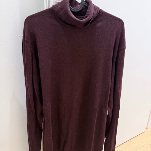 Men's turtleneck XXL unused burgundy Frank Tailor like new