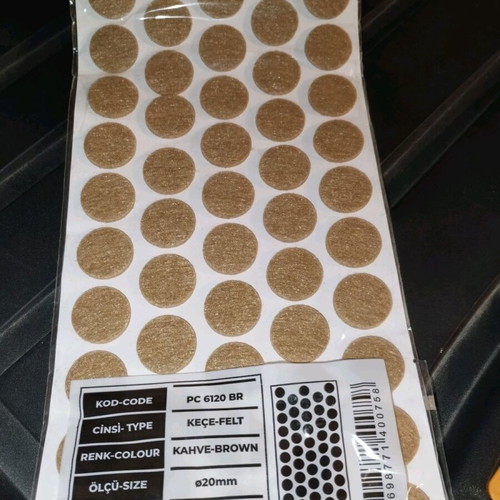 Furniture felt pads φ20 new, set of 48 adhesive