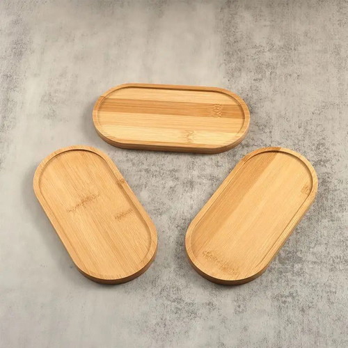 Bamboo rolling tray 17x8 cm new