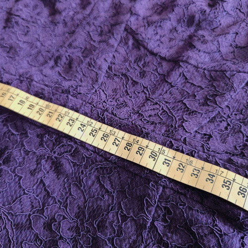 Diane von Furstenberg elastic lace dress purple like new XS/S