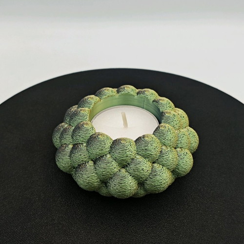 Reso candle holder new from 3d printer with esun pla silk magic material