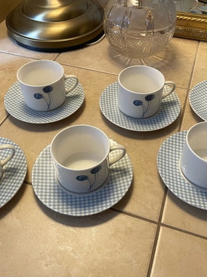 Home Life Bavaria cup set with 6 saucers and 6 cups, new