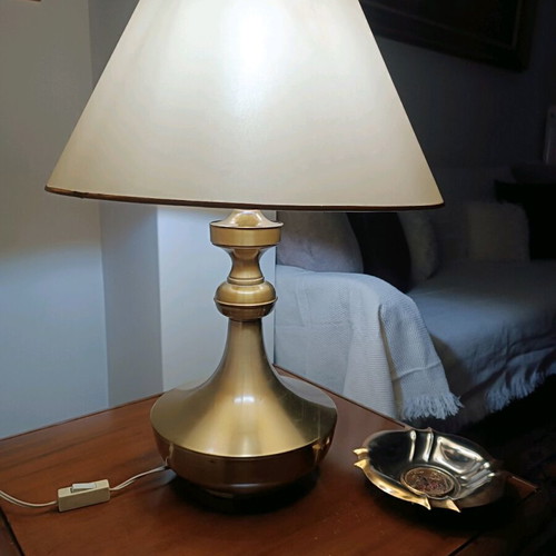 Set of vintage bronze table lamps like new