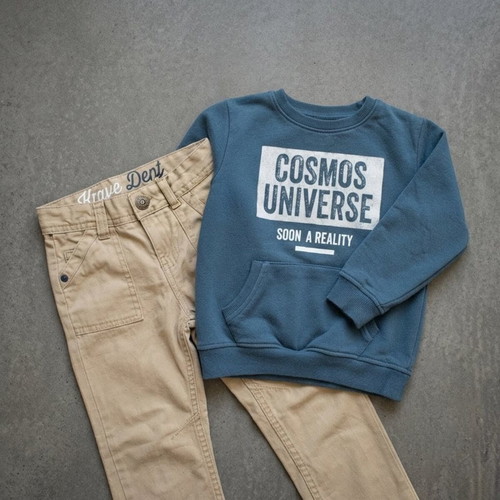 Orchestra boys' set beige and blue like new for 3-4 years