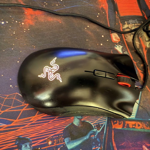 Razer DeathAdder Elite gaming mouse used, 16,000 DPI RGB Chroma
