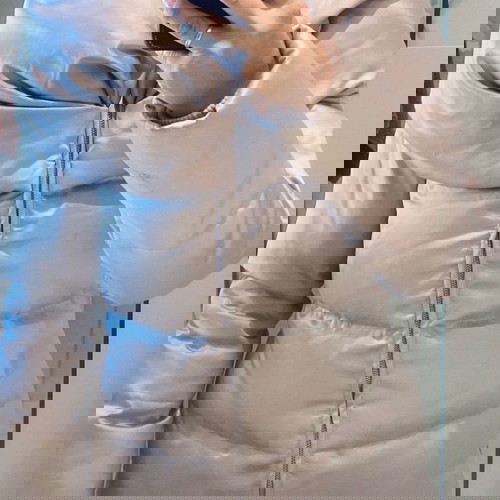 Γυναικείο μπουφάν πολύ ζεστό με ιδιαίτερο γιακά μέχρι το γόνατο, σαν καινούργιο, μέγεθος S