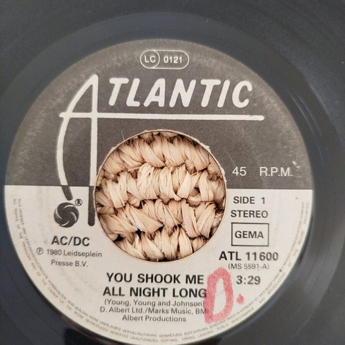 Vinyl record 45 rpm used, rock