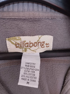 Billabong olive jacket used, size Medium