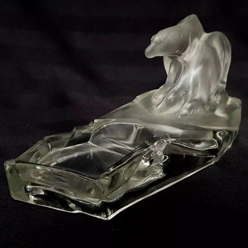 Polar Bears Art Deco ashtray like new, Karel Zentner, Feigl & Morawetz 1930