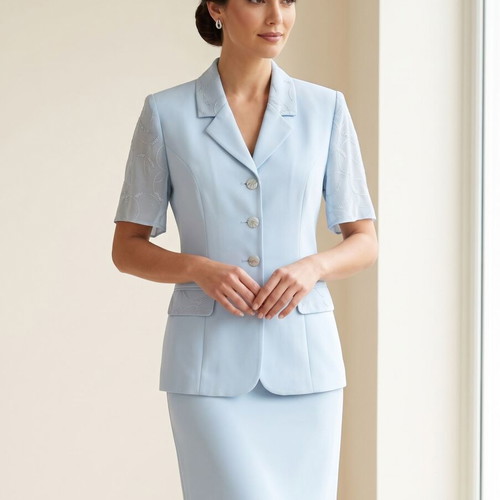 Women's Tailored Suit blue XL like new