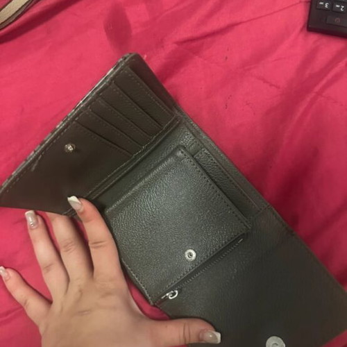 Doca wallet leopard gray like new