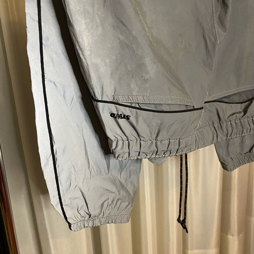 Reflective cargo pants Bershka size M like new, gray