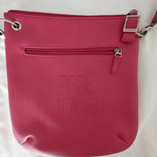 Pepe Jeans crossbody bag like new, fuchsia faux leather