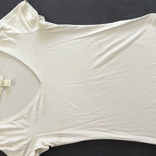 Basic T-shirts set 6 pcs used, size S, white and grey