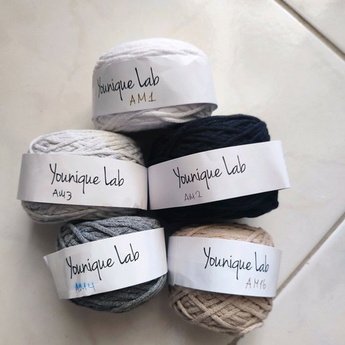 Younique Lab macrame yarns new, cotton