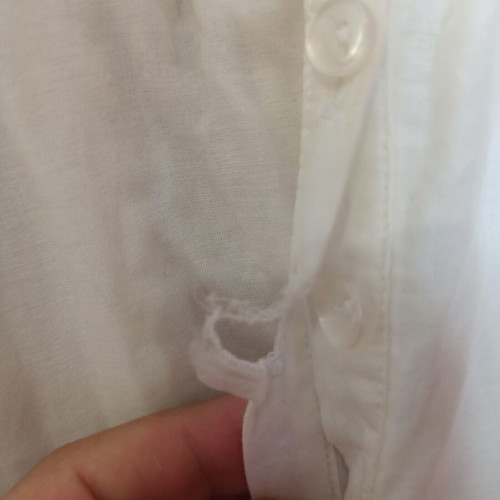 Benetton summer dress used, white, size S