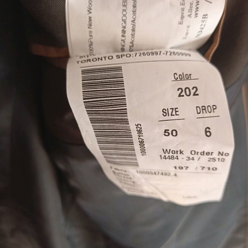 Костюм Esprit от вълна като ново, кафяв, размер 52