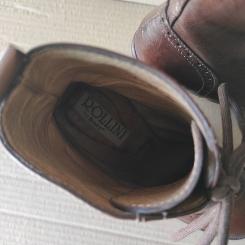 Rollini leather brown ankle boots used, size 37