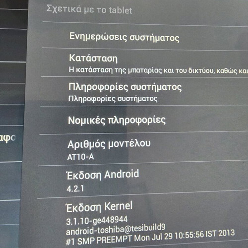 Toshiba tablet used, single device for light use