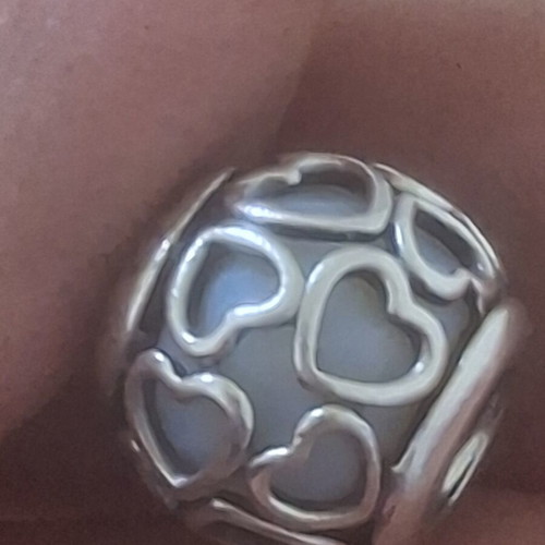 Pandora Charm Open Your Heart with Lilac Crystal, like new