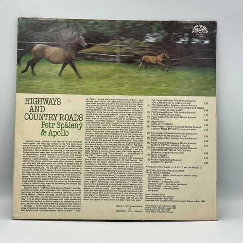 Highways And Country Roads LP used by Petr Spálený & Apollo