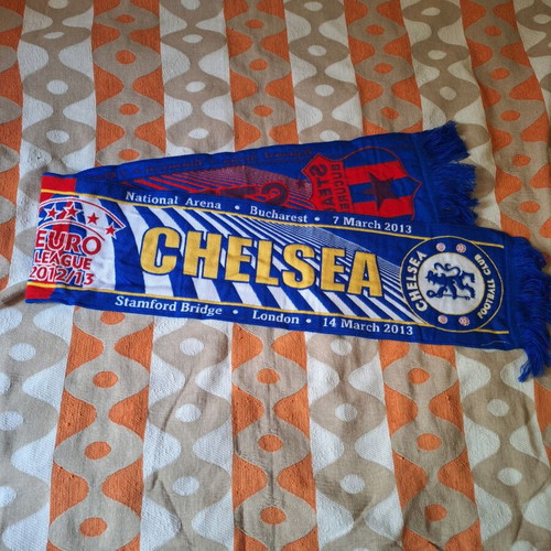 Collectible football scarf Steaua vs. Chelsea