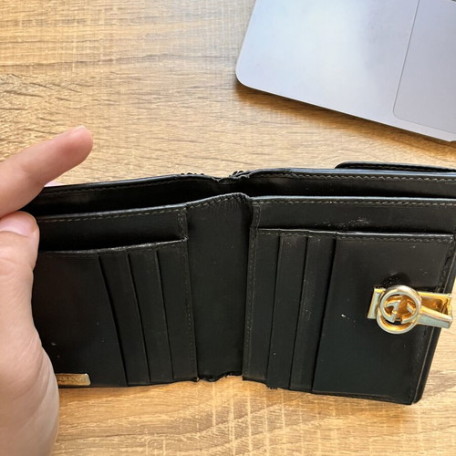 Gucci vintage wallet refurbished, black
