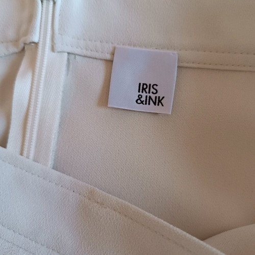 Midi crepe skirt ivory like new, size S