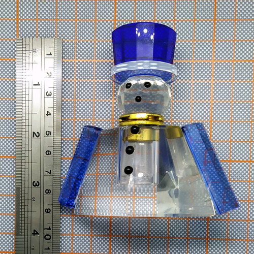 Crystal bottle for snowman perfume Laureline FONTANEL