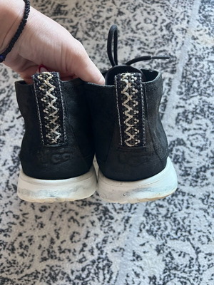 Ugg men's boots used, black suede, size 41.5