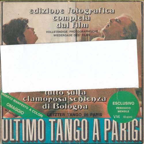 Book photographic edition of the film 'Last Tango in Paris' used