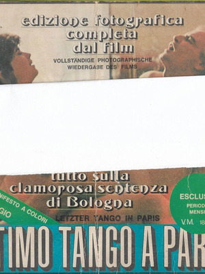 Book photographic edition of the film 'Last Tango in Paris' used