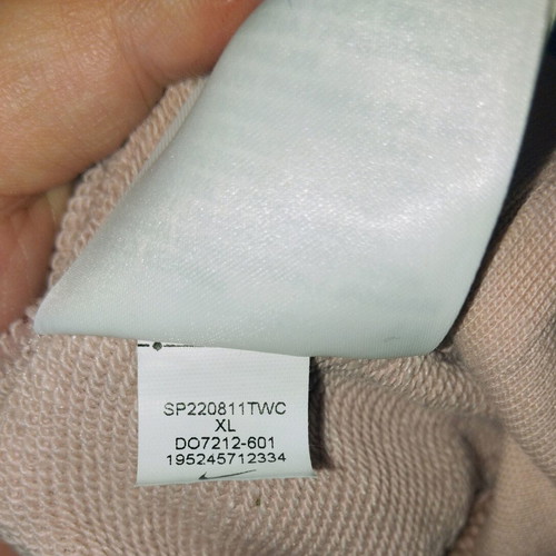 Nike Oversized Crop Top Sweatshirt σαν καινούργιο, μπεζ ροζ, XL