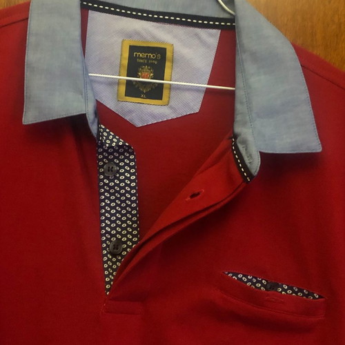 Memo’s polo shirt used, size XL, red