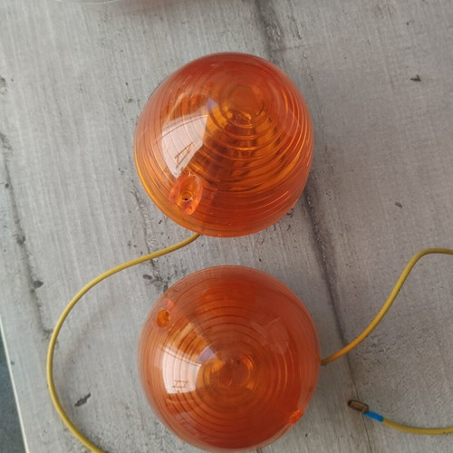 Honda C50 front turn signals 12v used, aftermarket