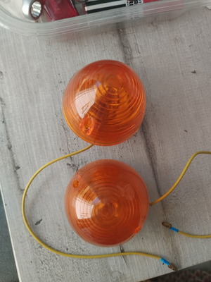 Honda C50 front turn signals 12v used, aftermarket