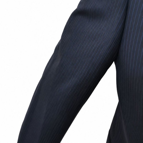 Hinxton House men's suit blue navy pinstripe like new, jacket 40, pants 36