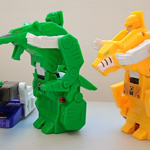 Robo Tiger & Robo Bear Robobeast Combo Set 1997 like new