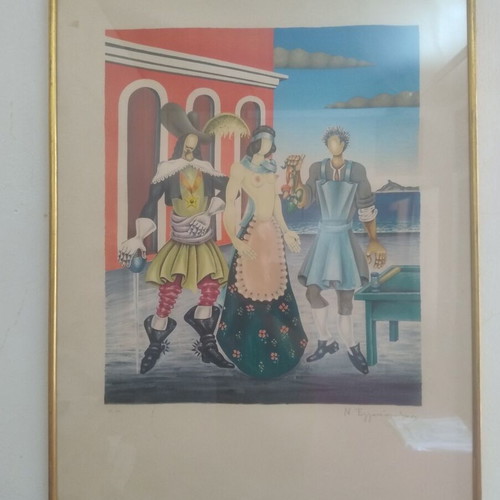 Nikos Eggonopoulos EA artwork like new, 80x60 cm