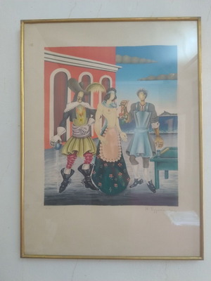 Nikos Eggonopoulos EA artwork like new, 80x60 cm