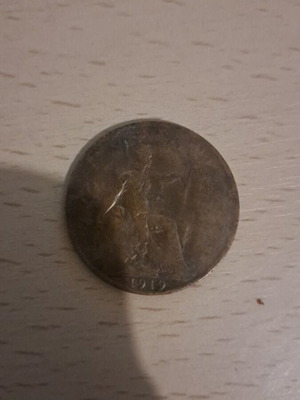 UK 1 Penny 1919 George V μεταχειρισμένο συλλεκτικό νόμισμα